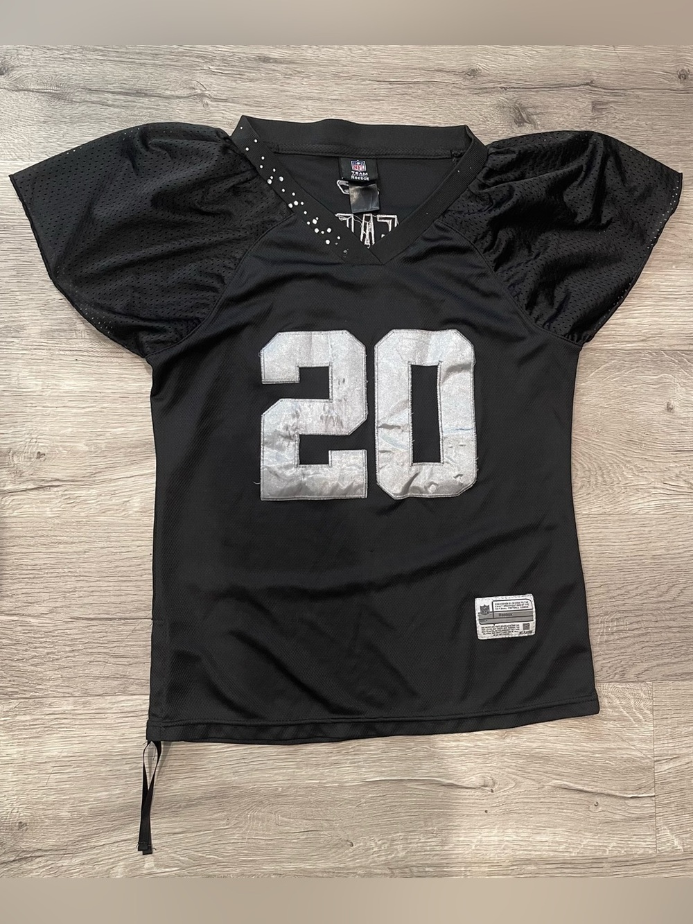 Raiders Darren McFadden #20 Women’s shirt jersey Medium Mesh Sleeves Side Tie